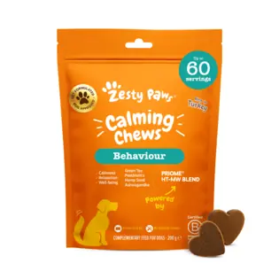 Zesty Paws Calming Chews (60 buc) – supliment alimentar funcțional pentru câini pentru calm și bunăs Disponibil imediat