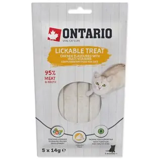 Reducere Ontario Delicacy Lick Pui cu multivitamine 5x14g