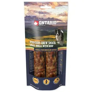Delicatese din carne de vită Proteină Ontario, rulada de mestecat mic 2 buc 12,7 cm, Mediu Nu rata