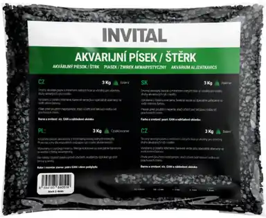 Plată securizată Nisip de acvariu negru 2-4 mm 25kg
