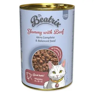 Conservă Beatrix Adult cu carne de vită 415g Nu rata