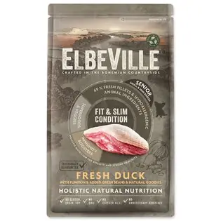 Ultima șansă Hrană ELBEVILLE Senior Mini Fit and Slim Condition Fresh Duck 1,4kg