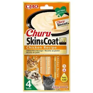 Ofertă specială Deliciu Churu Skin & Coat pui 4x14g