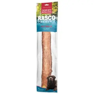 Rasco Premium delicatețe piele de bivol învelite în carne de pui, bețișoare 41cm 170g Noutate