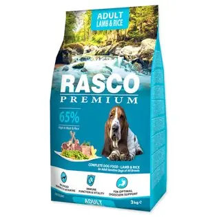 Rasco Premium Hrana pentru miel adulti cu orez 3kg Super ofertă