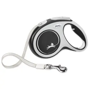 Cumpără online Leash Flexi New Comfort bandă M neagră 5m