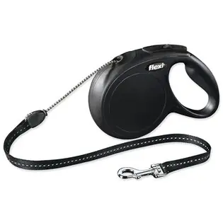 Livrare rapidă Lesa Flexi Classic New cablu M negru 8m
