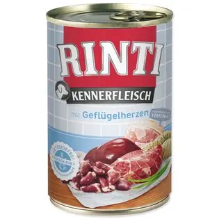 Conserve Rinti Kennerfleisch Inimă de pasăre adult 400g Retur ușor