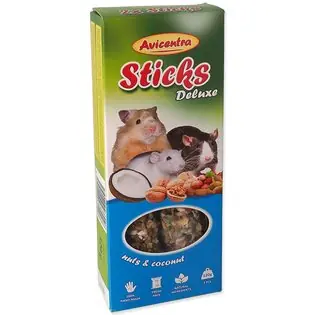 Preferatul clienților Stick Avicentra Deluxe rozatoare mica, cu nuci si cocos 2 buc