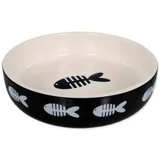 Bol Magic Cat ceramic print peste negru 13x4cm 260ml Nu rata