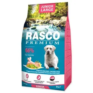 Hrăniți Rasco Premium Junior pui mare cu orez 3kg Plată securizată