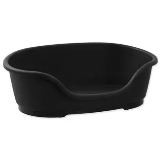 Lichidare de stoc Pat Dog Fantasy plastic negru 95x55x28cm