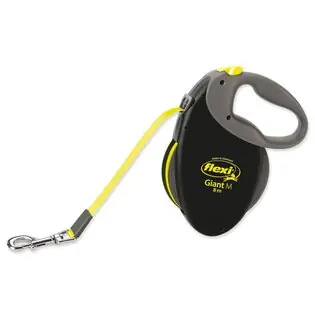 Leash Flexi Giant bandă M neagră 8m Nu rata