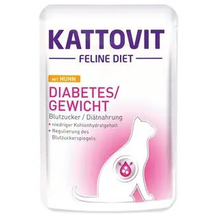 Promoție Punga de pui Kattovit Diabet/Gewicht 85g