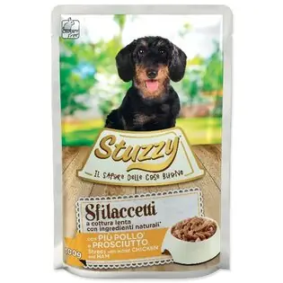 Cumpărături sigure Plic STUZZY Specialitate pui si sunca 100g
