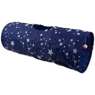 Tunnel Magic Cat albastru cu stele 90x35cm Bestseller
