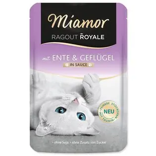 Pocket Miamor Ragout Royale Adult rață și pasăre în suc 100g Vezi acum