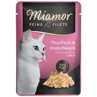 Pocket Miamor Feine Files Adult ton si crab in jeleu 100g Cel mai bun preț