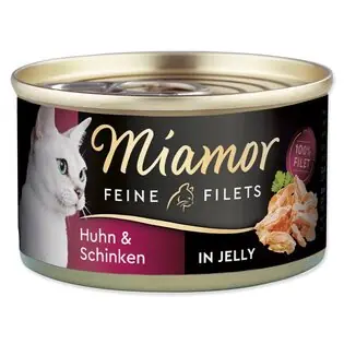Conserve Miamor Feine Filets Pui Adult cu sunca in jeleu 100g Bestseller