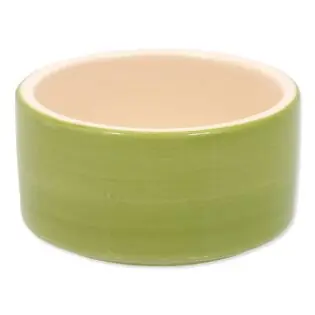 Bol ceramică Animale mici pentru iepuri verde 10x5cm Reduceri