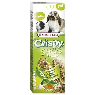Retur ușor Sticks Versele-Laga Crispy iepure si cobai, cu legume 110g