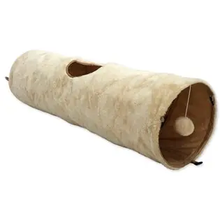 Tunnel Magic Cat pluș foșnet bej 90x24cm Cumpărături sigure