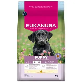Hrană EUKANUBA Puppy Large bogată în pui proaspăt 3 kg Reduceri