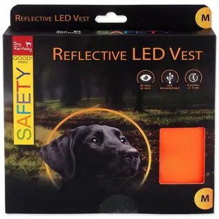 Vestă Dog Fantasy LED Reflectorizantă Reîncărcabilă M Plată securizată