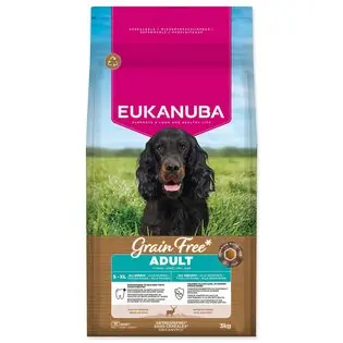 Hrană EUKANUBA Grain Free Adult all breeds rich in venison 3 kg Cumpără acum