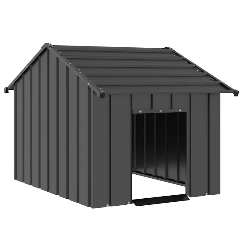 Ultima șansă Gossi casa pentru caini cu acoperis 83x130x85 cm otel galvanizat