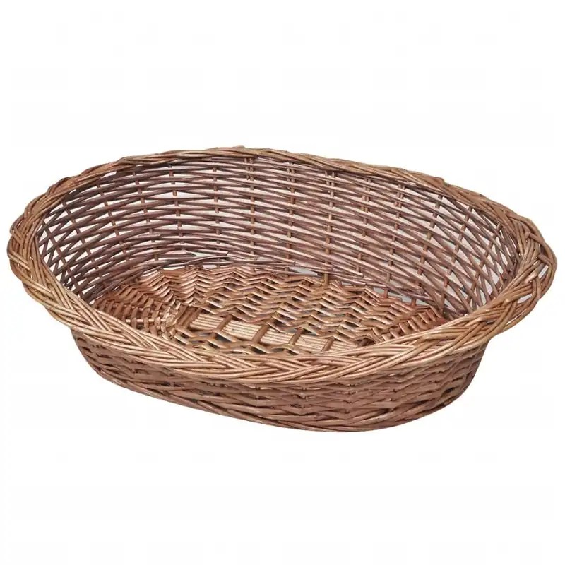Calitate înaltă Cos/patut de rachita pentru caini/animale de casa, 69 cm, natural