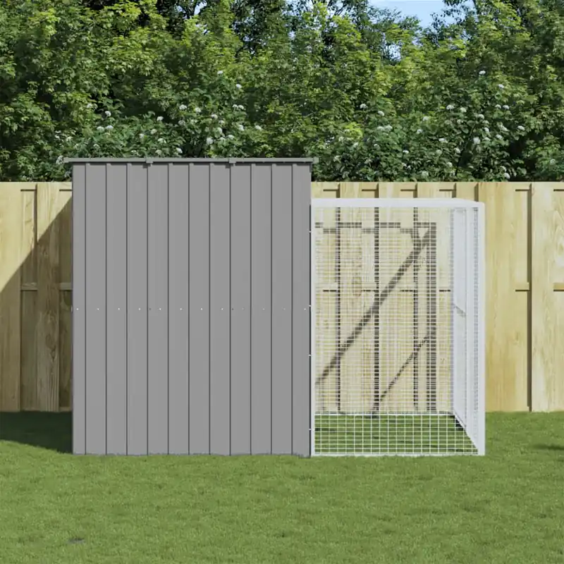 Gossi cusca de caine & tarc gri deschis 214x253x181cm otel galvanizat Preferatul clienților