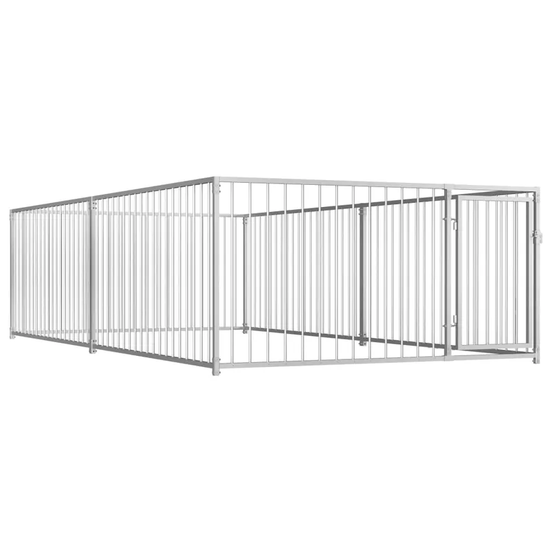 Gossi padoc de caini pentru exterior, 200 x 400 x 100 cm Retur gratuit