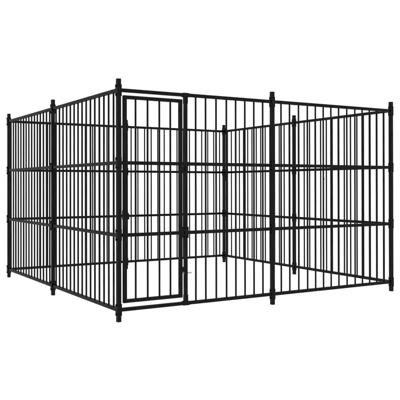 Gossi padoc de exterior pentru caini, 300 x 300 x 185 cm Lichidare de stoc