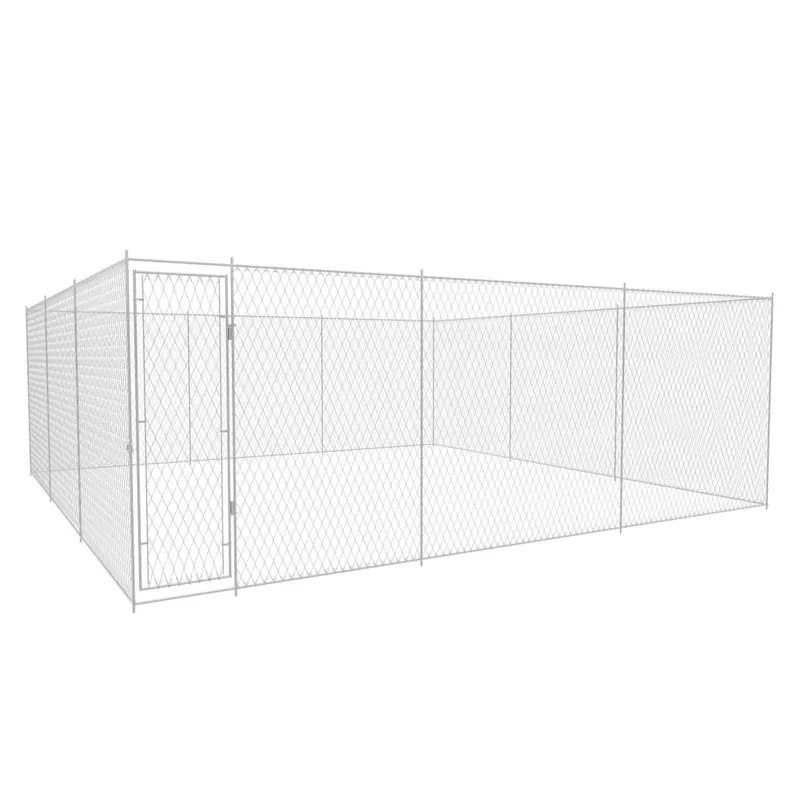 Discount Gossi padoc pentru caini de exterior, 570x570x185 cm, otel galvanizat