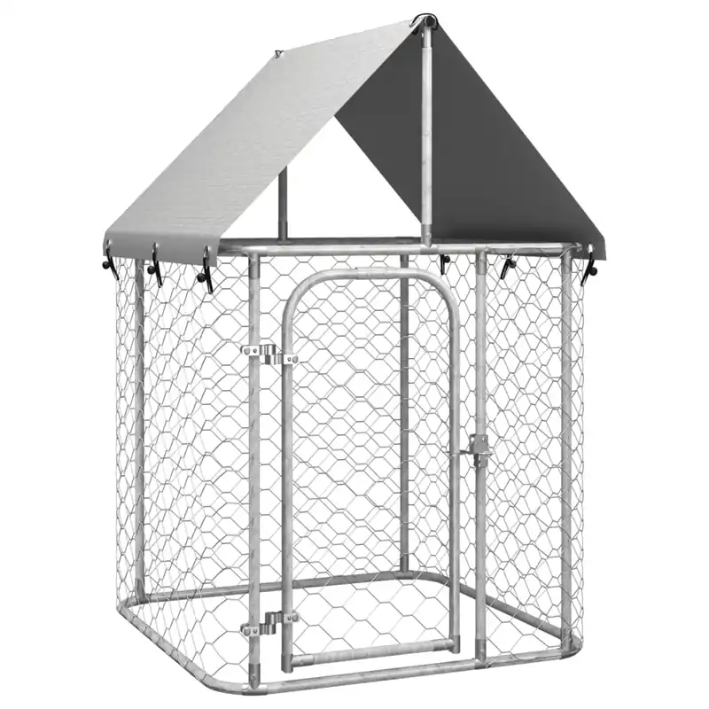 Popular Gossi padoc pentru caini de exterior, cu acoperis, 100x100x150 cm