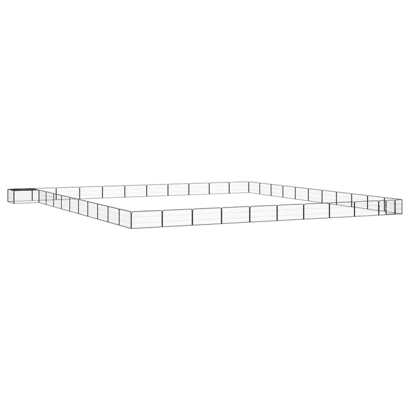 Ofertă exclusivă Gossi tarc caini 44 panouri negru 100x50 cm otel vopsit electrostatic