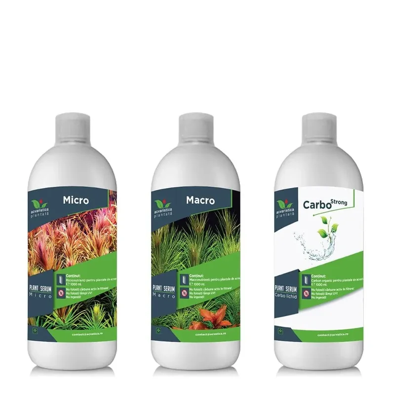 Cumpără online Pachet Fertilizare Acvariu micro-macro-carbon Plant Serum
