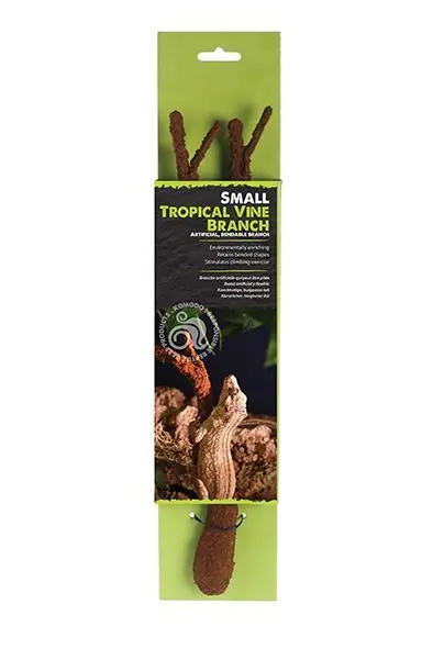 Calitate înaltă Decor terariu din fbra de nuca de cocos, Komodo Natural Tropical Vine Branch, Large