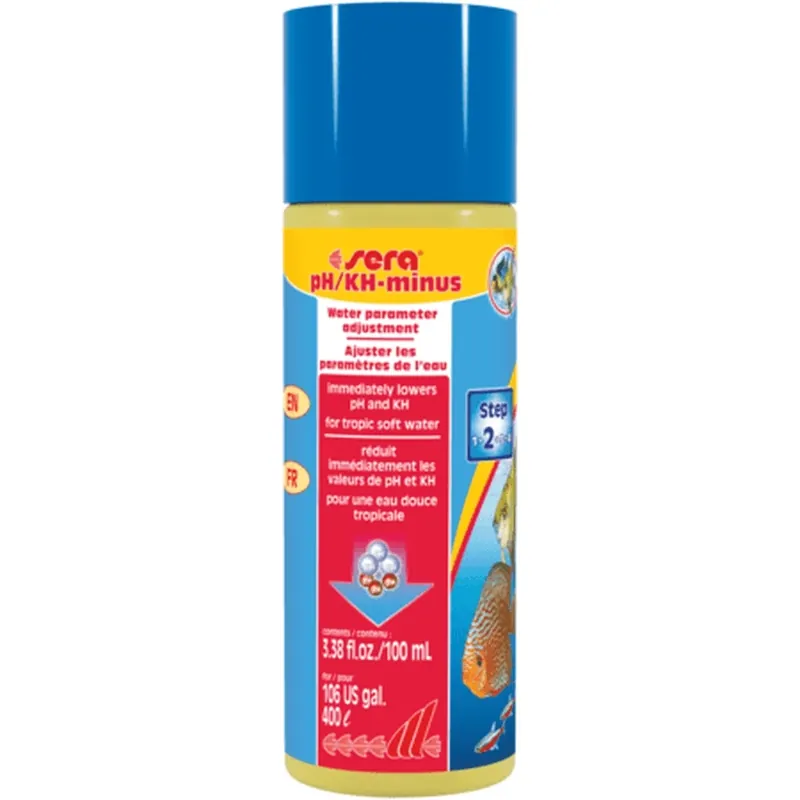 Reducere de preț Agent de reglare a parametrilor KH si pH, Sera pH/KH MINUS, 100 ml
