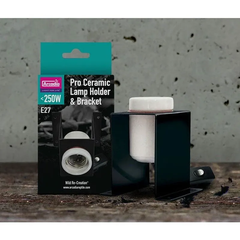 Retur ușor Suport de lampă, Arcadia Pro Ceramic Lamp Holder & Bracket E27
