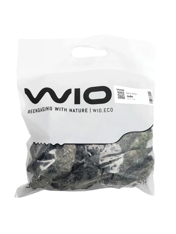 Ieftin Pietre decor acvarii si terarii, Wio, Jade Nano Rocks, 2 kg, 3-10 cm