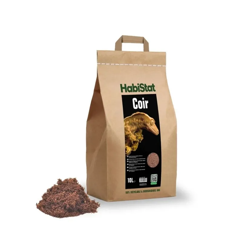 Substrat din scoarta de nuca de cocos, HabiStat Coir Substrate, 10 litri Ofertă specială