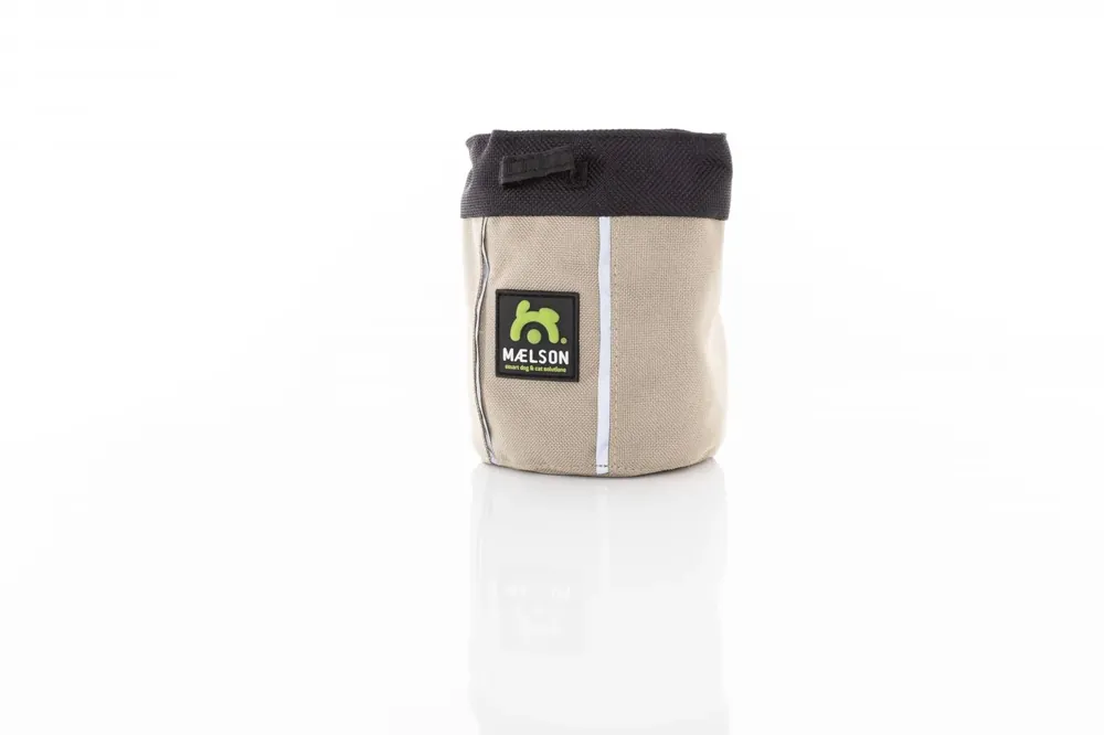 Discount Punga gri deschis din material pentru gustari animale,Treatee MagPouch025, tan, 10 x 10 x 14 cm, 250g