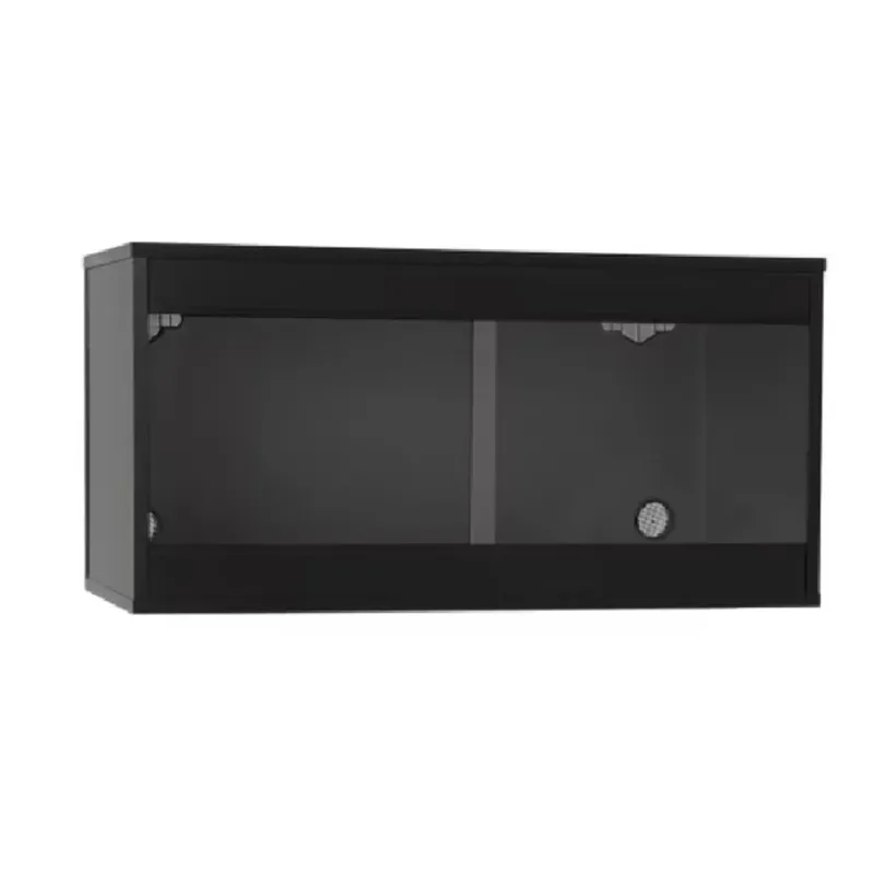 Vivariu din sticla pentru reptile, negru, HabiStat Standard Vivarium, 91x61x61 cm, ambalat plat Reducere specială