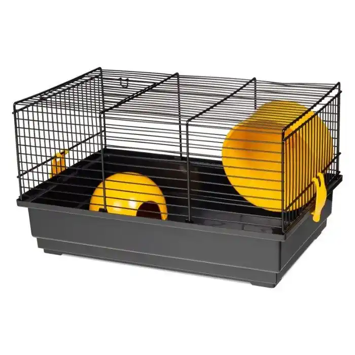 Cusca pentru hamsteri Voltrega 913 neagra cu iglu, 39 x 25,5 x 22 cm Ofertă specială
