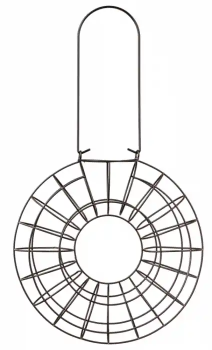Cumpărături sigure Hranitor Exterior Pentru Bile De Grasime, Metal, 24x8 cm, Negru, 55622