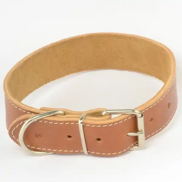 Retur gratuit Zgarda piele 4,0 cm/65 cm nr 5 maro