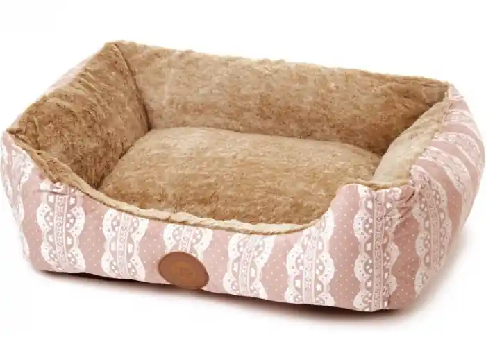 Expediere rapidă Patut blanita Furry bej 50/40/17 cm