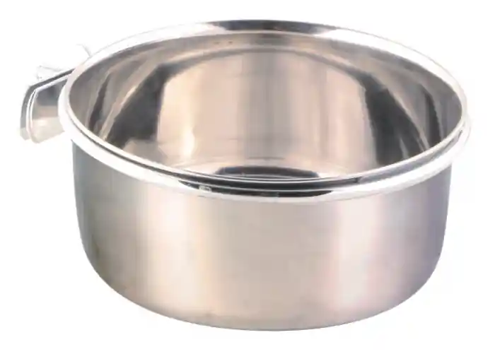 Hranitor Inox Pentru Pasari, Atasare Cu Surub, 600 ml/12 cm, 5498 Premium